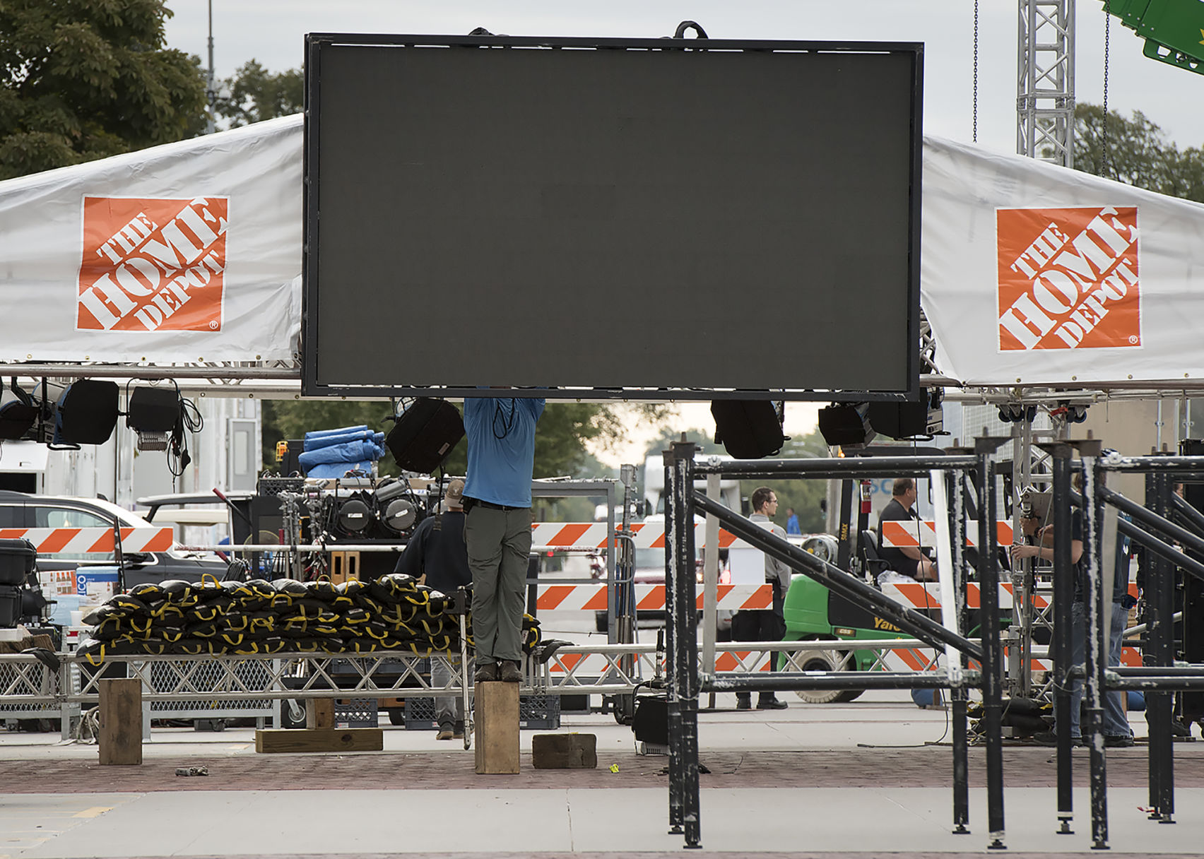 ESPN College GameDay set construction